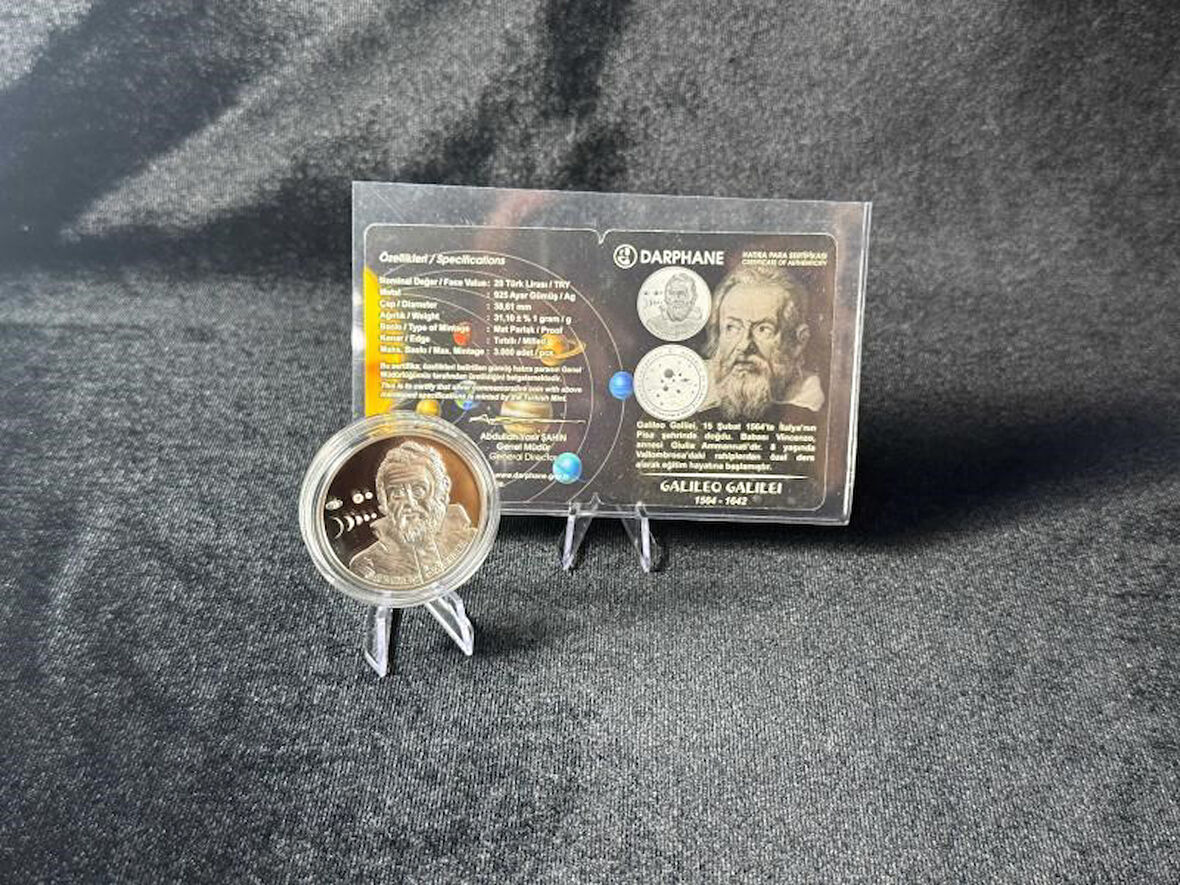 Darphane Galileo Galilei (1564–1642) – 20 Türk Lirası Gümüş Sikke