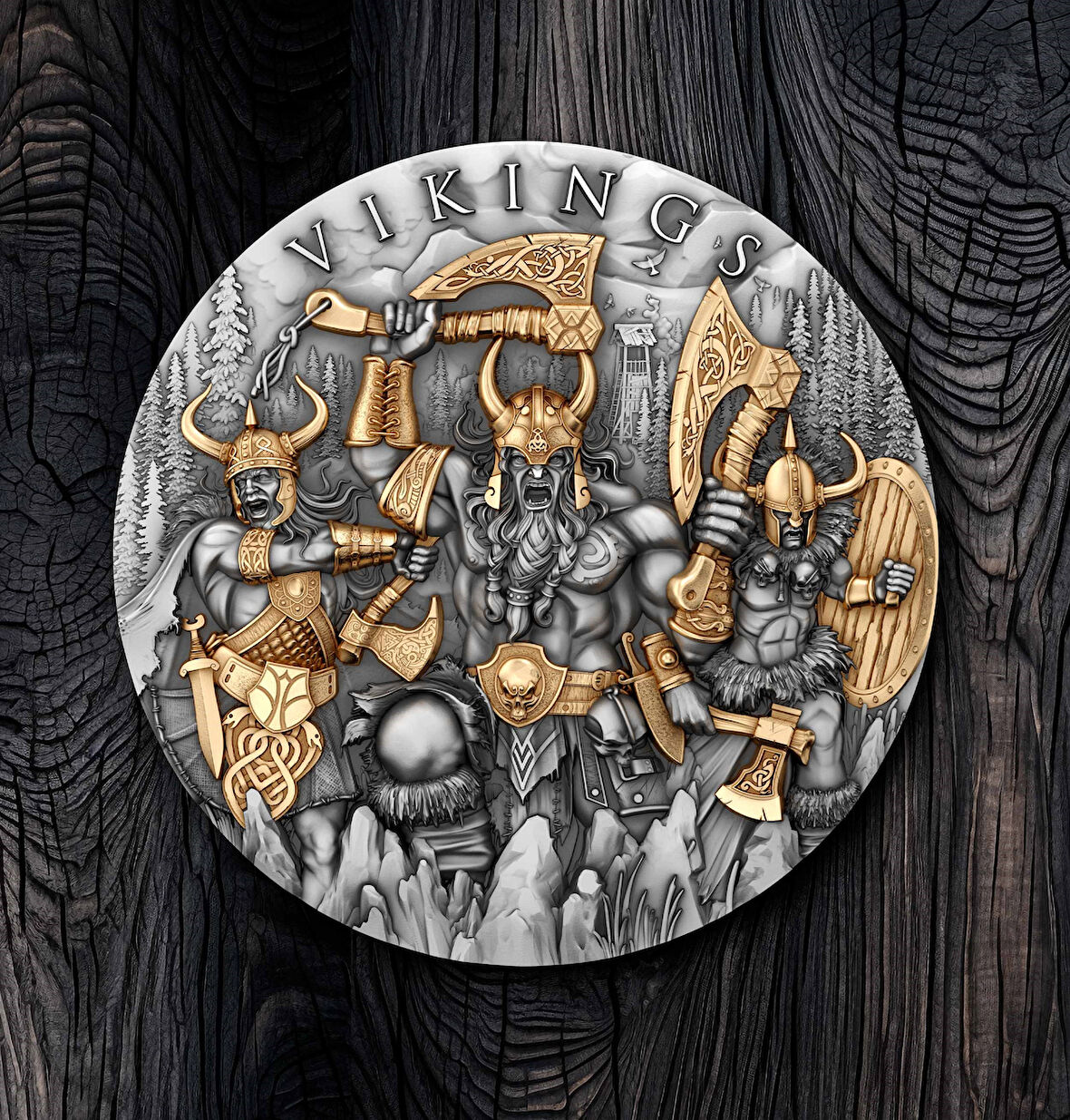 T&S Coin  Vikings – 2 oz Gümüş Sikke (Niue, 2024)