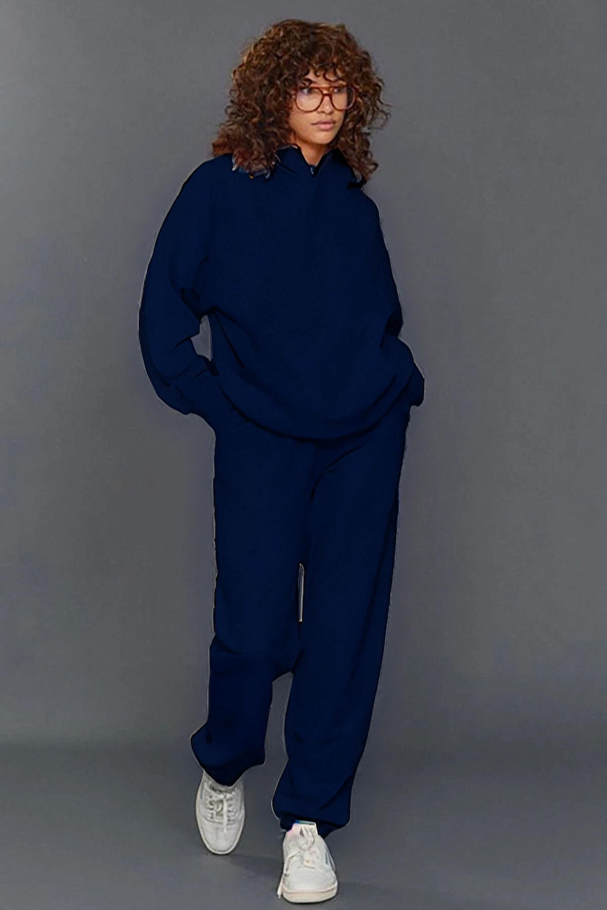 Kadın Oversize 3 İplik Şardonlu Eşofman Takımı – Kışlık