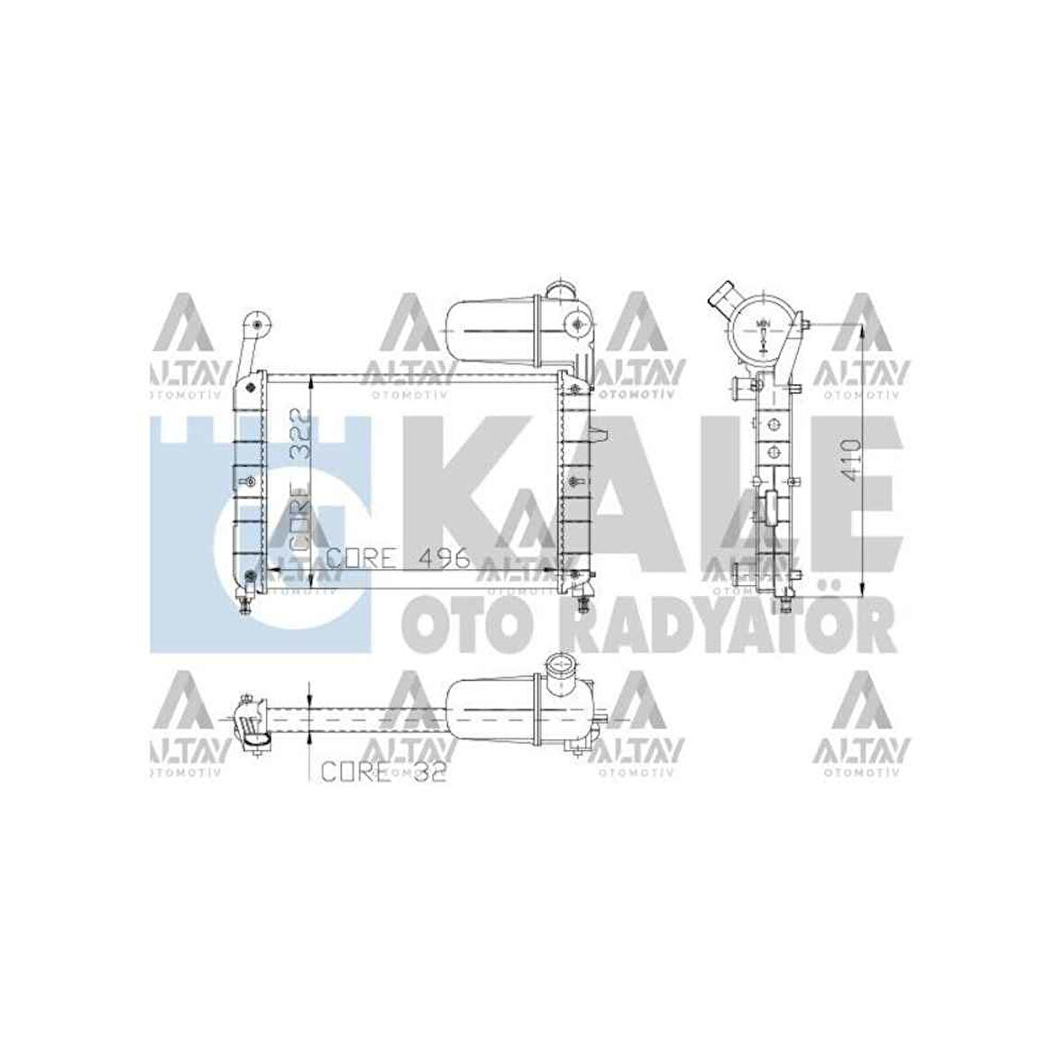 RADYATÖR SU TEMPRA  92-99 / TIPO 92-99 1.4-1.6 MEKANİK