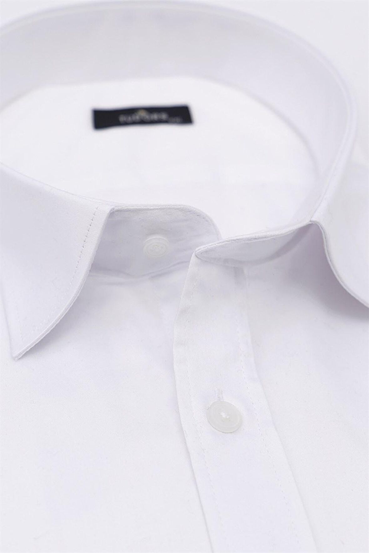 Tudors Büyük Beden Uzun Kol Pamuk Saten Erkek Göml