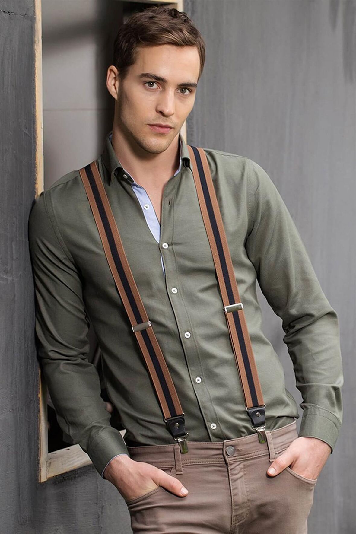 Tudors Slim Fit Dar Kesim Oxford Spor Erkek Gömlek