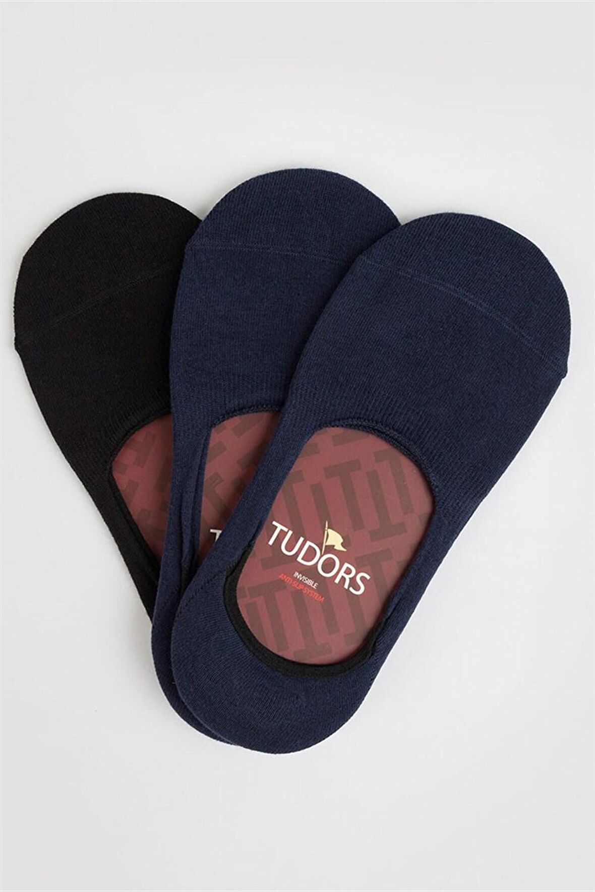 Tudors 3'lü Düz Babet Erkek Çorap