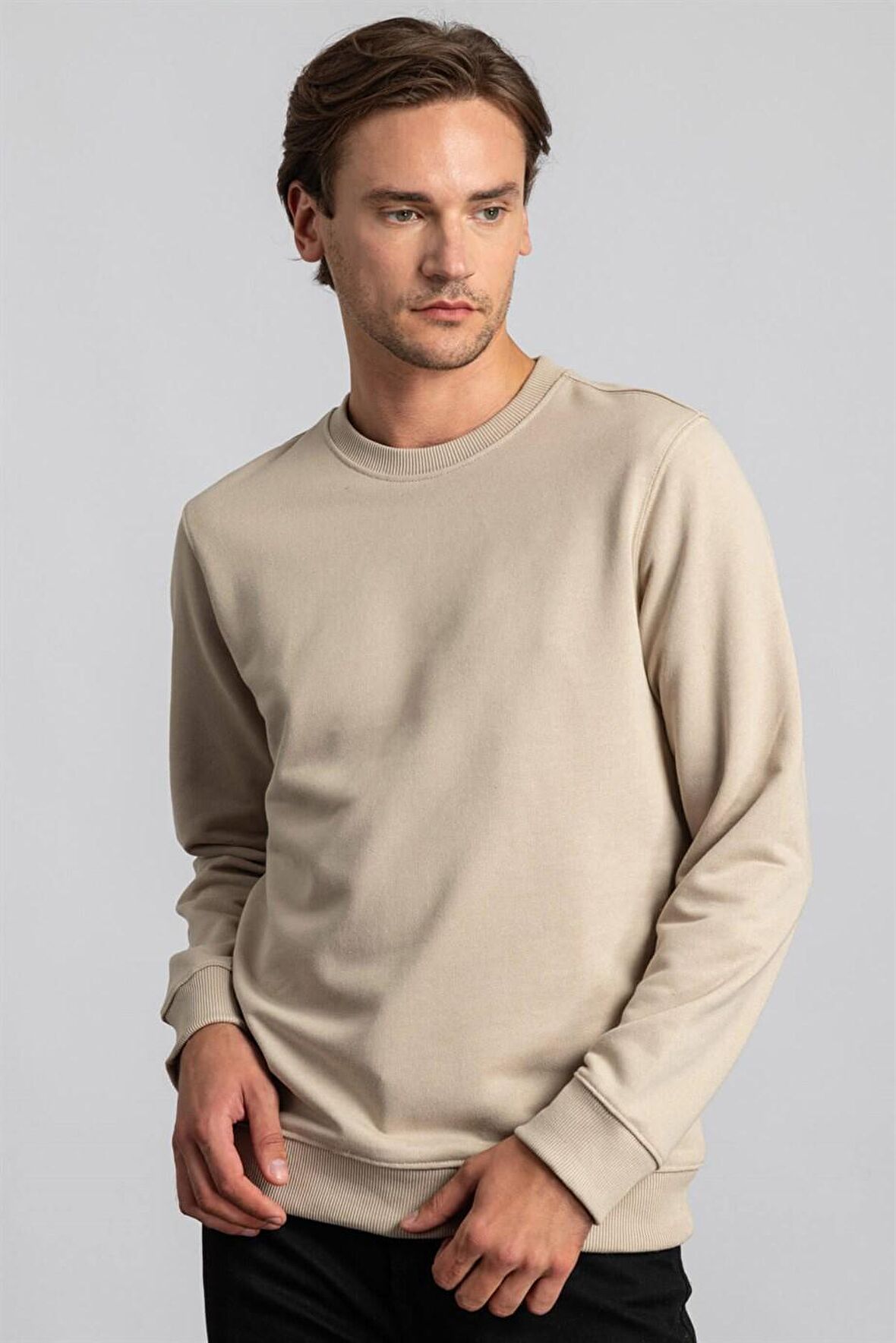 Tudors Bisiklet Yaka Basic Unisex Sweatshirt