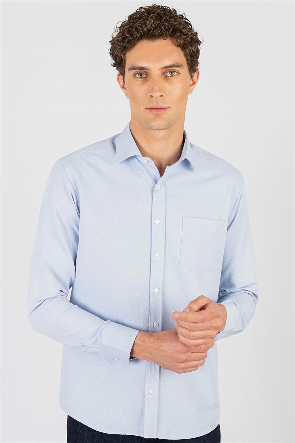 Tudors Klasik Fit Desenli Erkek Gömlek