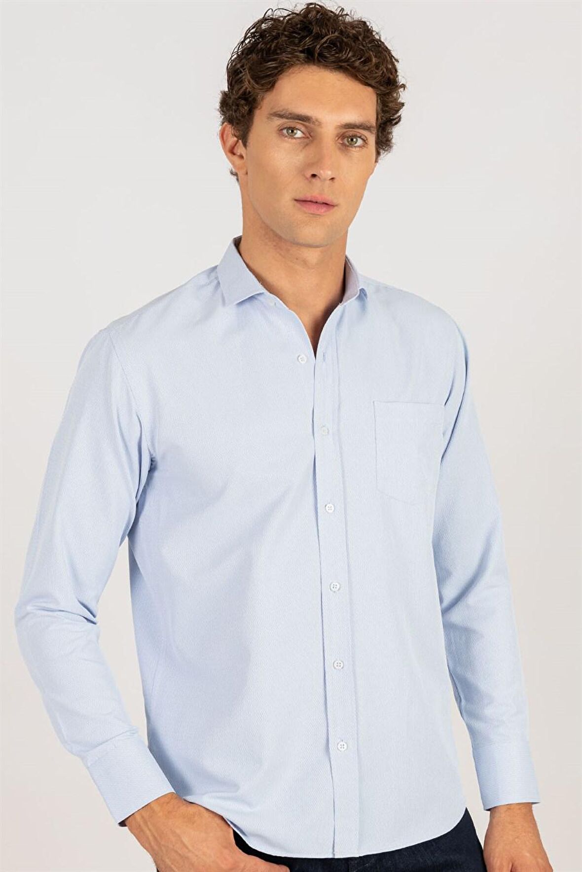 Tudors Klasik Fit Desenli Erkek Gömlek