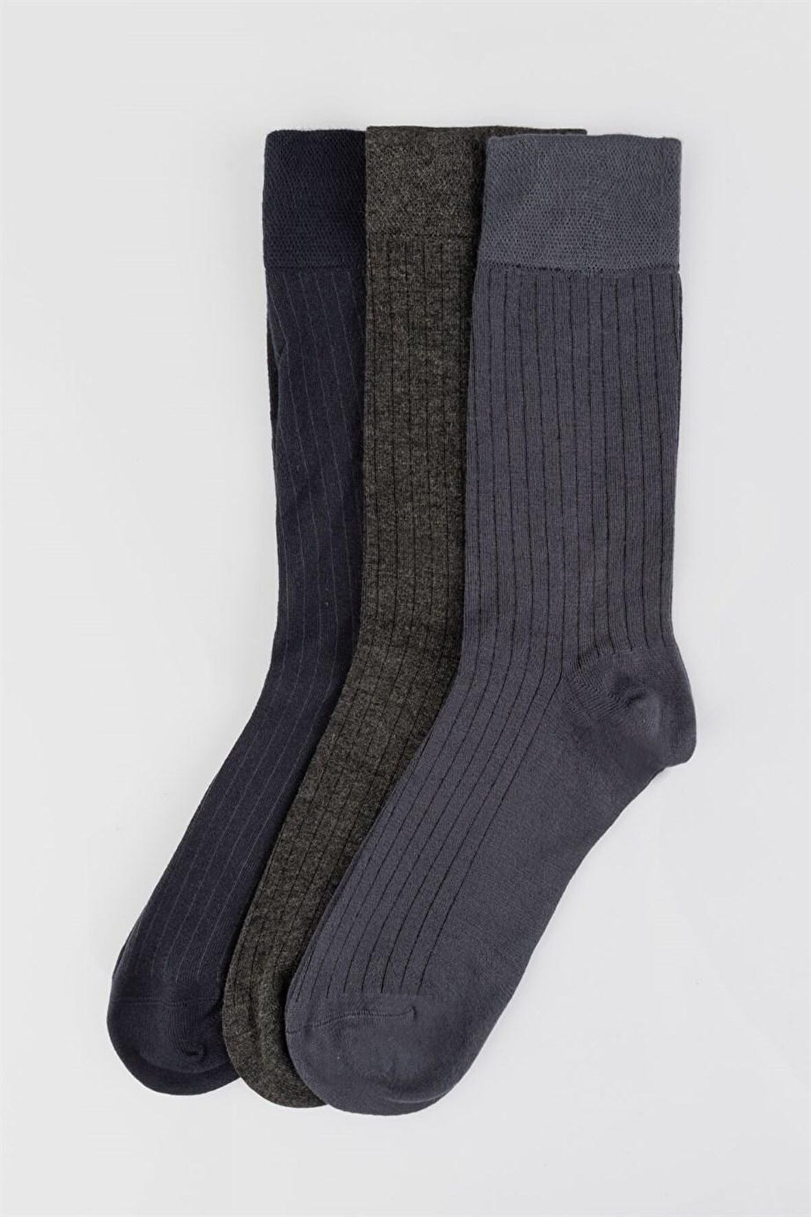 Tudors 3'lü Düz Erkek Çorap