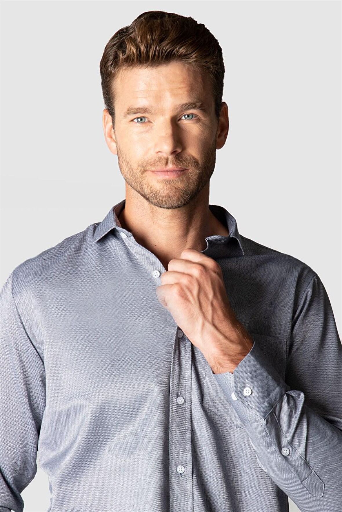 Tudors Klasik Fit Desenli Erkek Gömlek