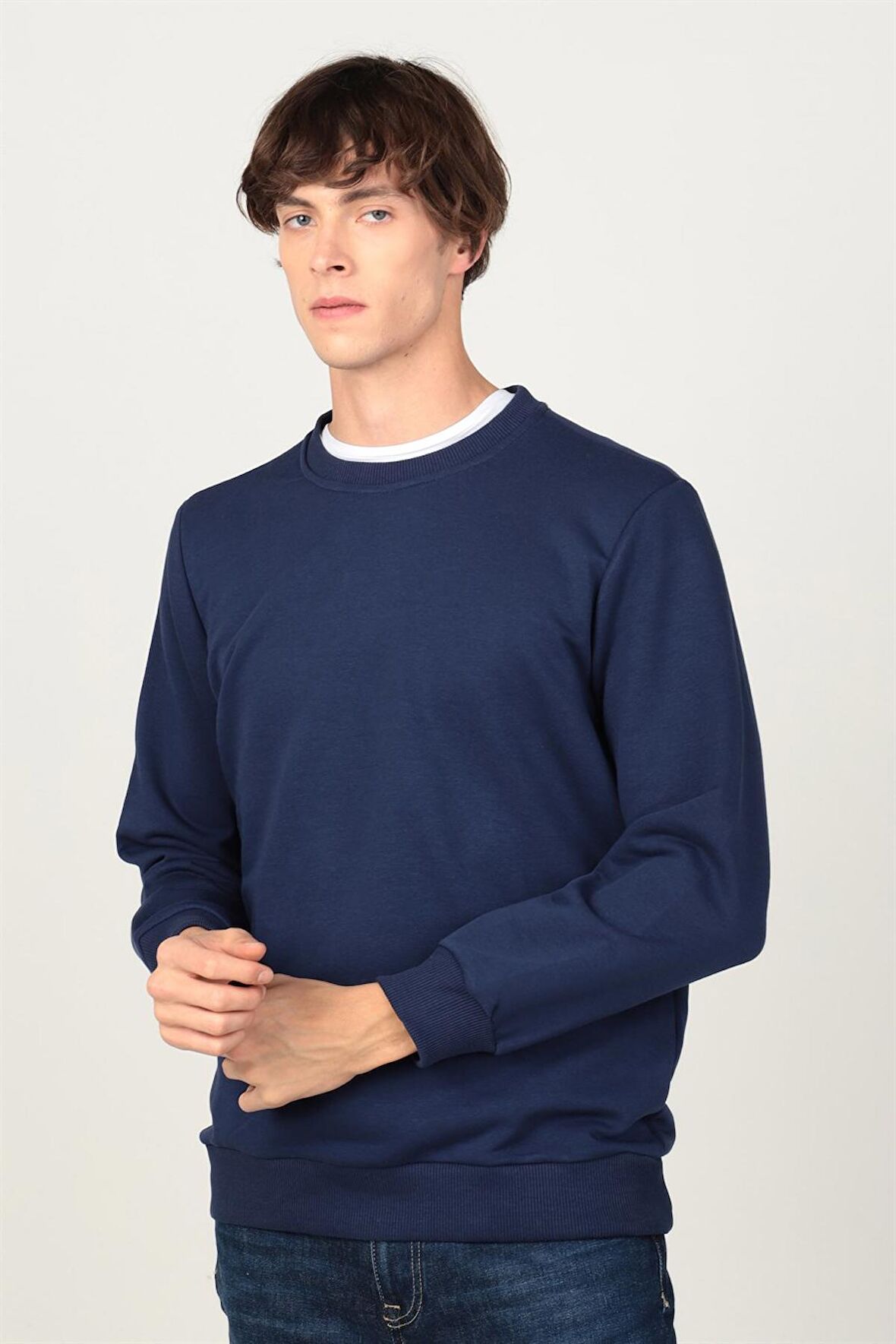 Tudors Bisiklet Yaka Basıc Unisex Sweatshirt
 