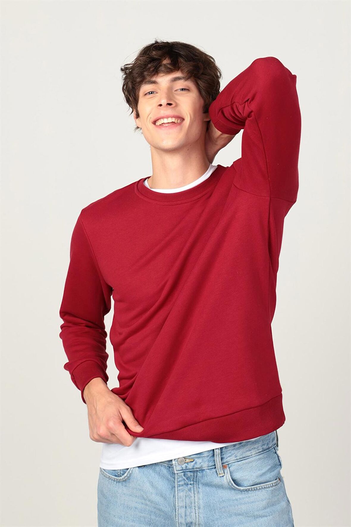 Tudors Bisiklet Yaka Basıc Unisex Sweatshirt