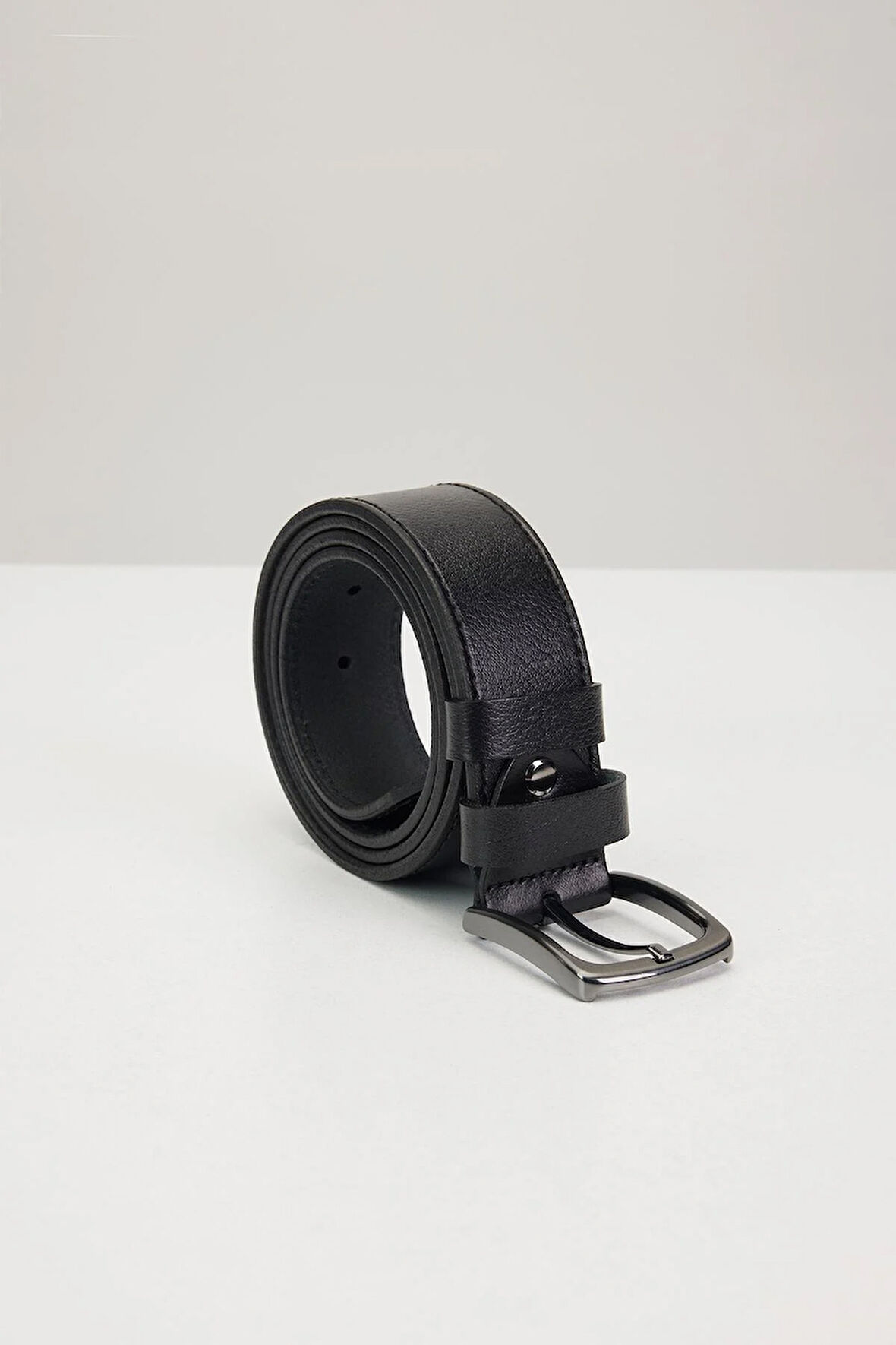 Erkek %100 Hakiki Deri 4 cm Spor Siyah Kemer