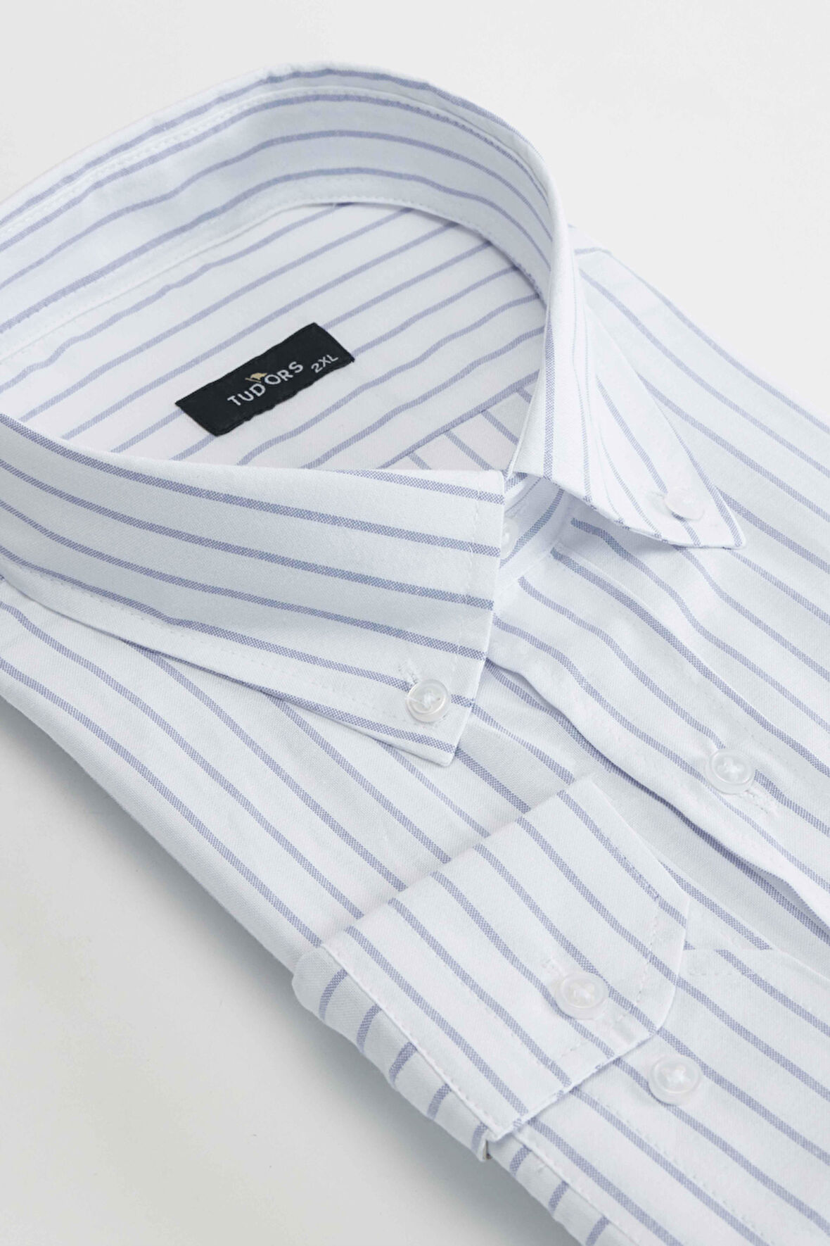 Erkek Big Size Büyük Beden Çizgili Gömlek