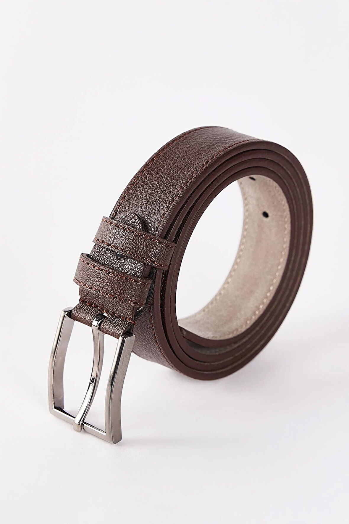 Erkek Deri 3 cm Klasik Kahverengi Kemer