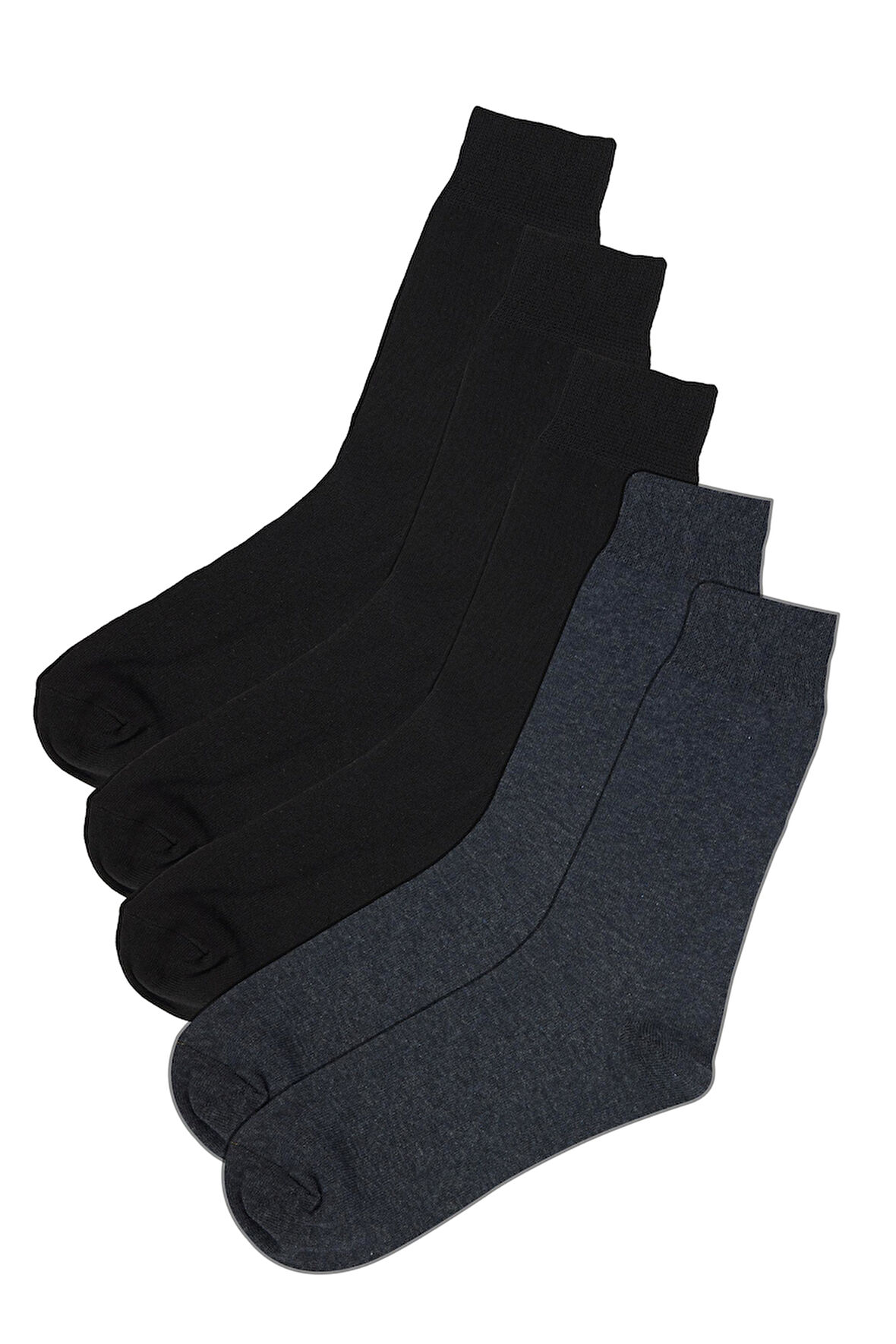 5'li Siyah-Lacivert Klasik Erkek Çorap
