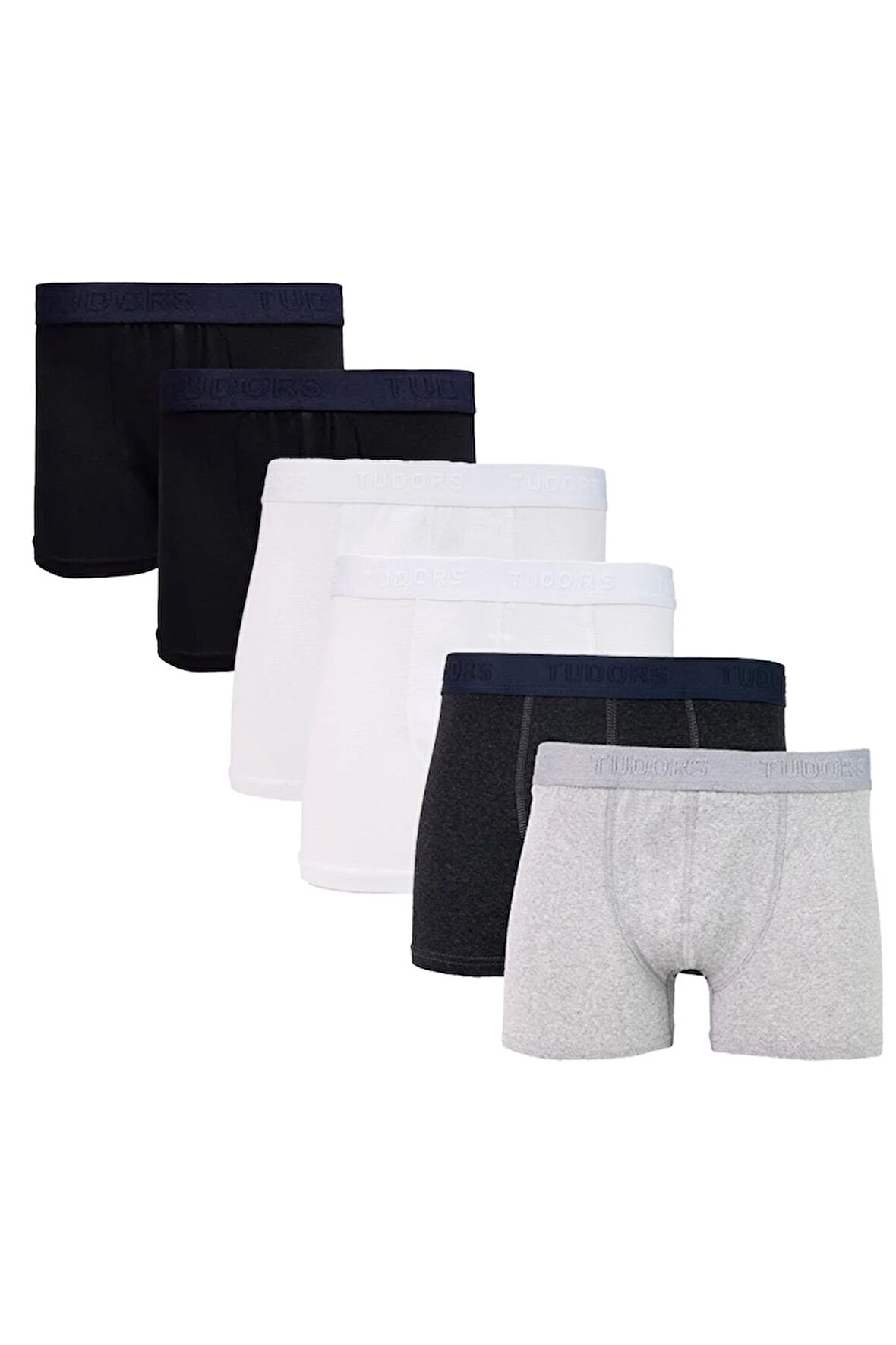 Erkek 6'lı Pamuklu Likralı Esnek Kumaş Boxer