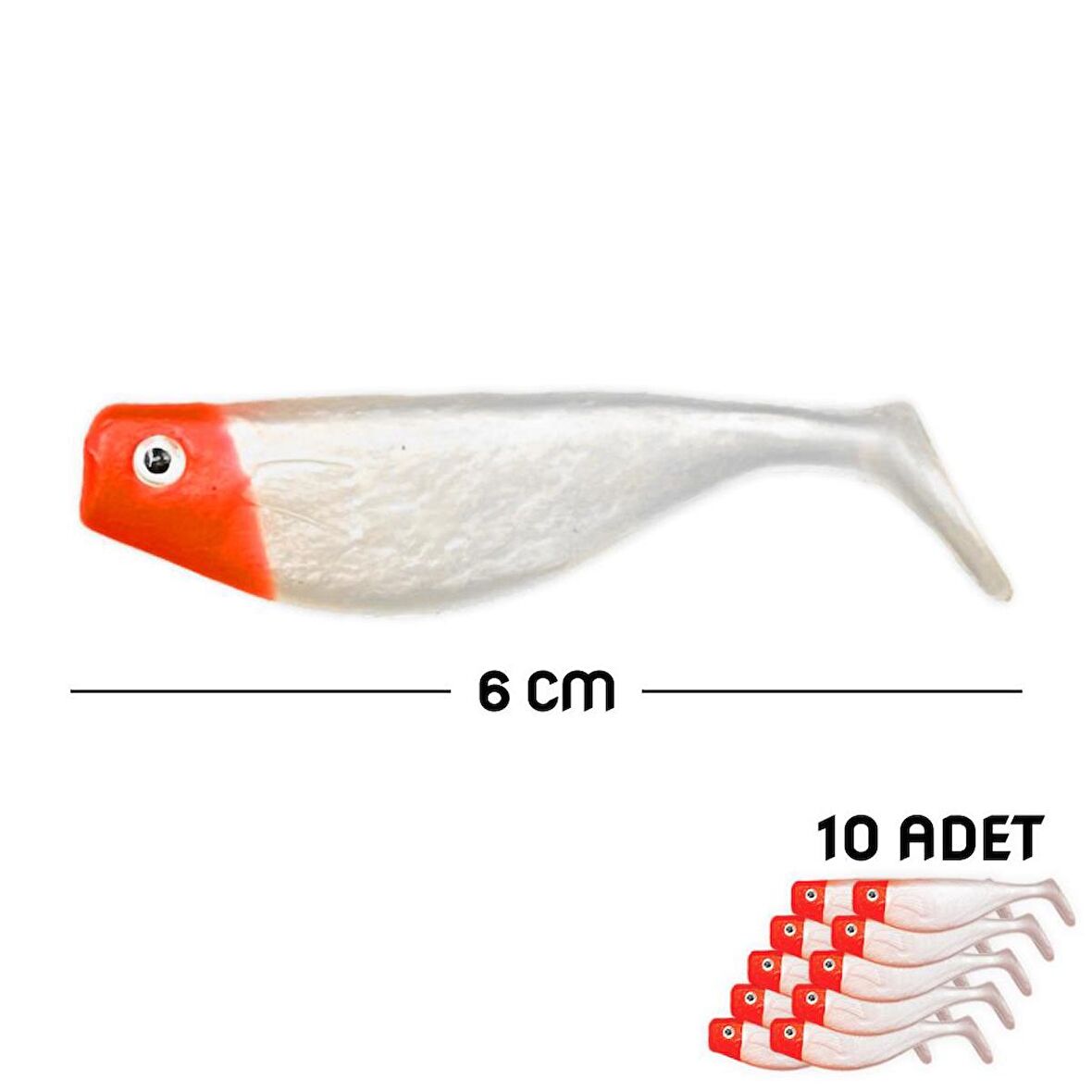 Savex Kırmızı/ Beyaz 6 cm Sasi 10'lu (141-3017)
