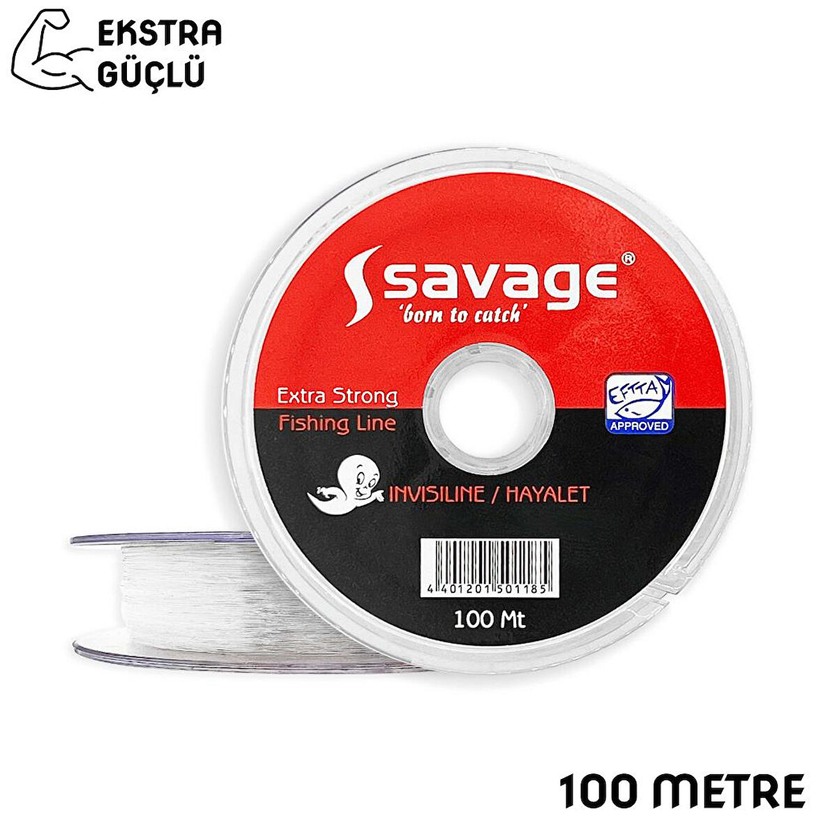 Savage Hayalet Sazan Yayın Turna Alabalık Olta Misinası 100 Metre 0,26mm