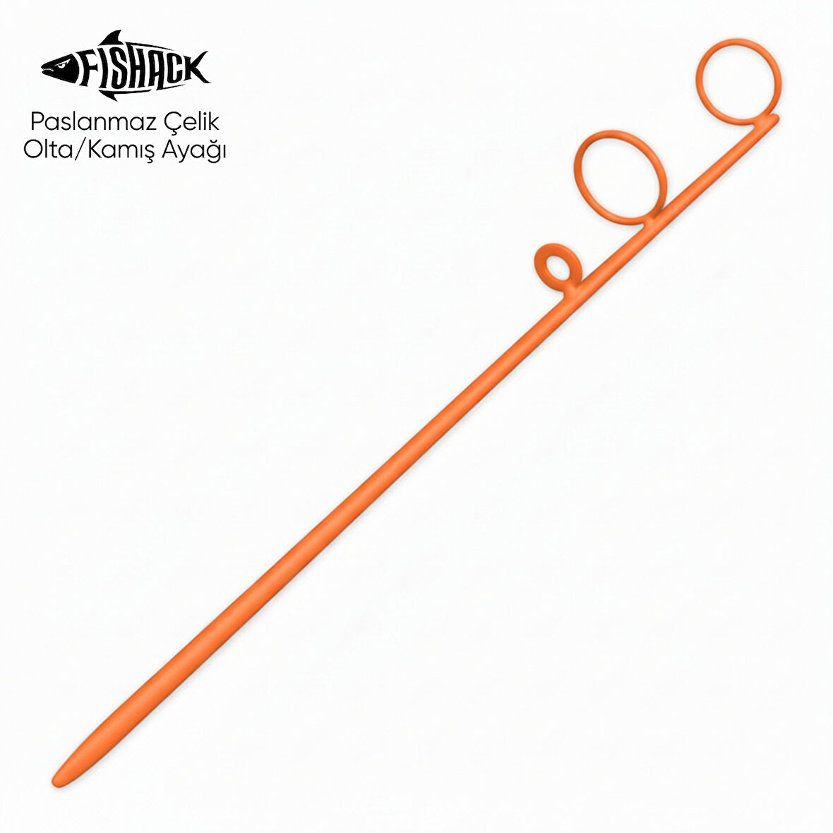 Olta Kamış Ayağı - Paslanmaz Çelik - Fishack - Turuncu