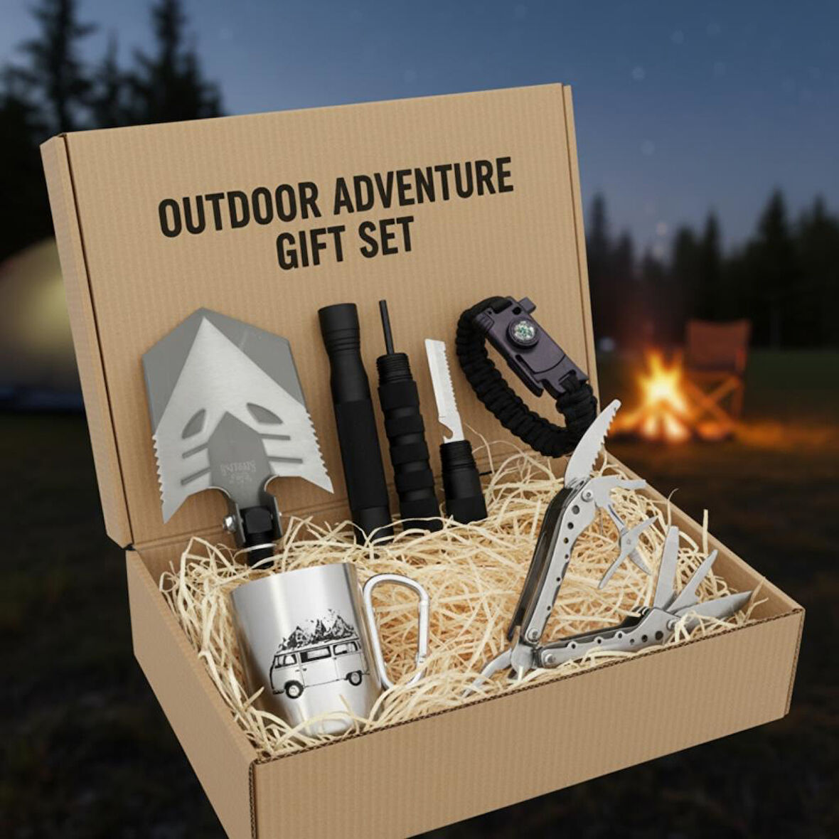 Dağcılar ve Kampçılar İçin 4’lü Outdoor Macera Seti