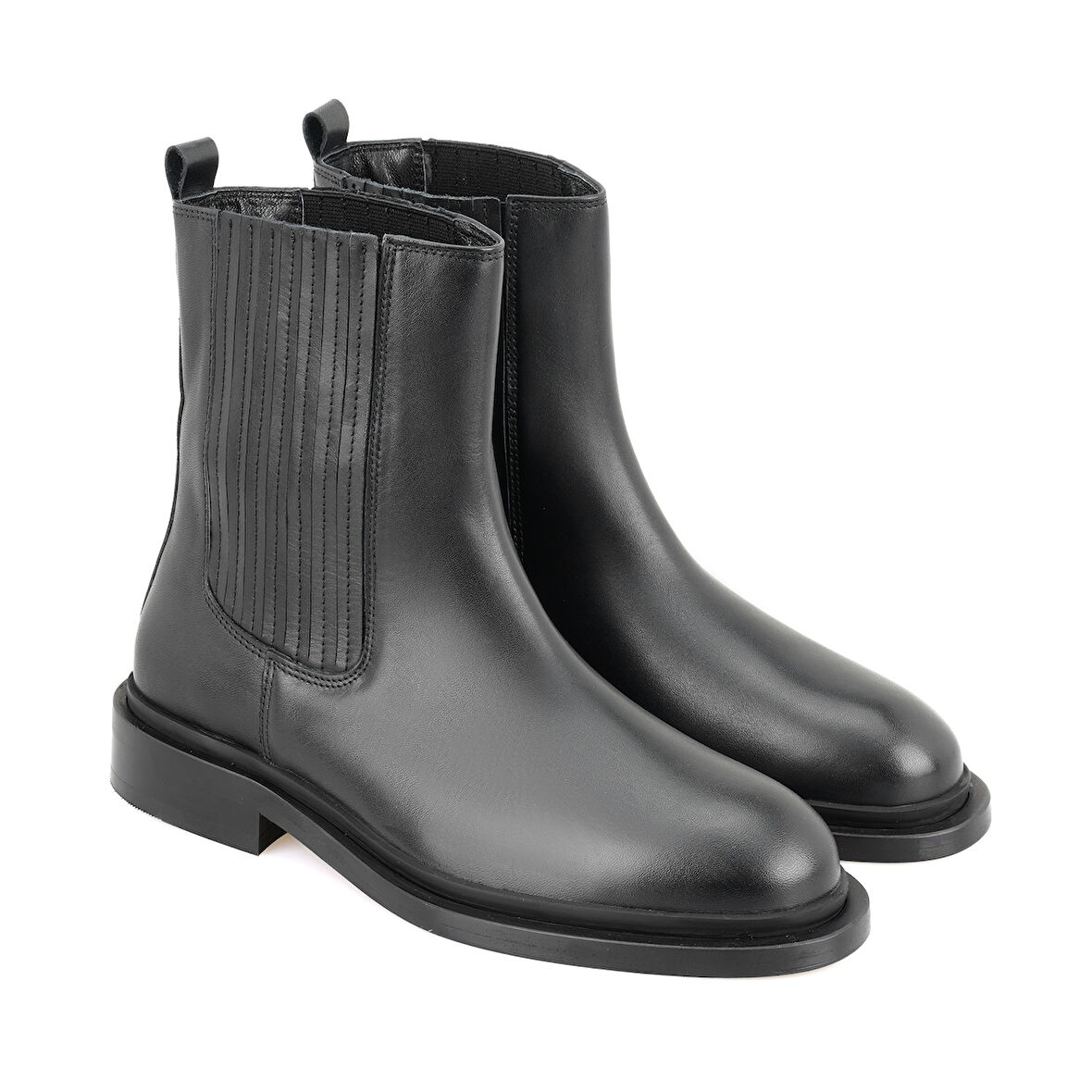 Luana Siyah Kadın Deri Bot