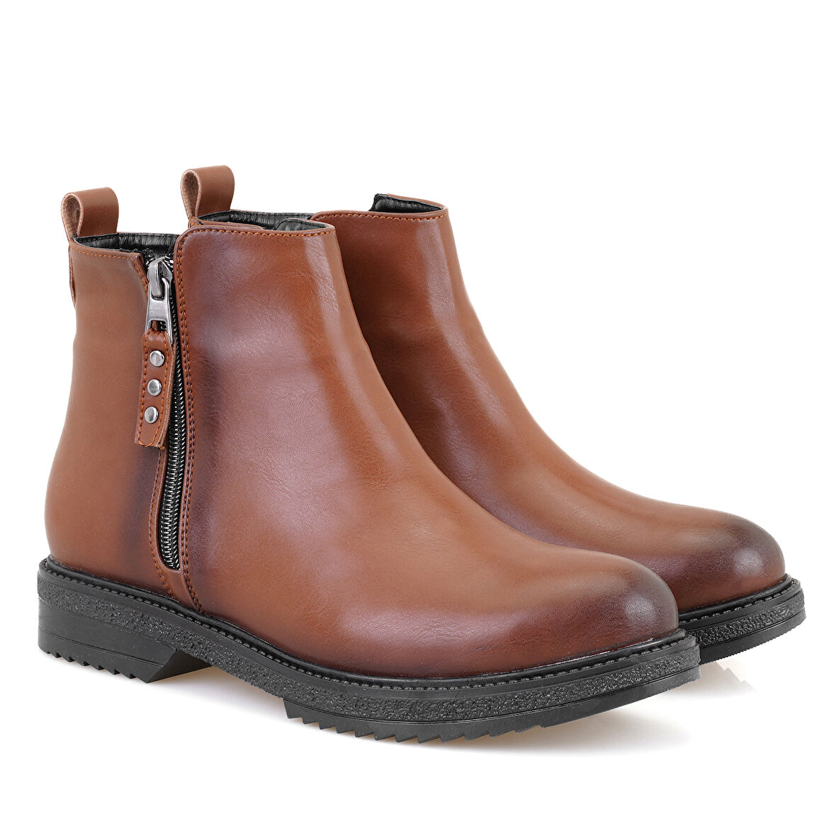 Darrly Taba Kadın Fermuarlı Bot