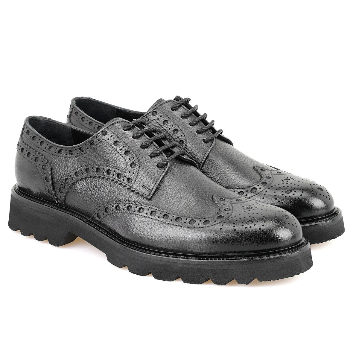 Casey Siyah Erkek Deri Klasik Ayakkabı