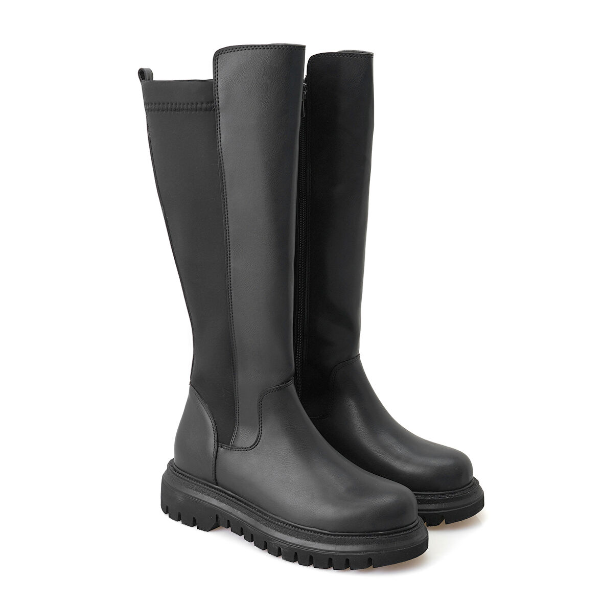 Zeljko Siyah Kadın Fermuarlı Çizme