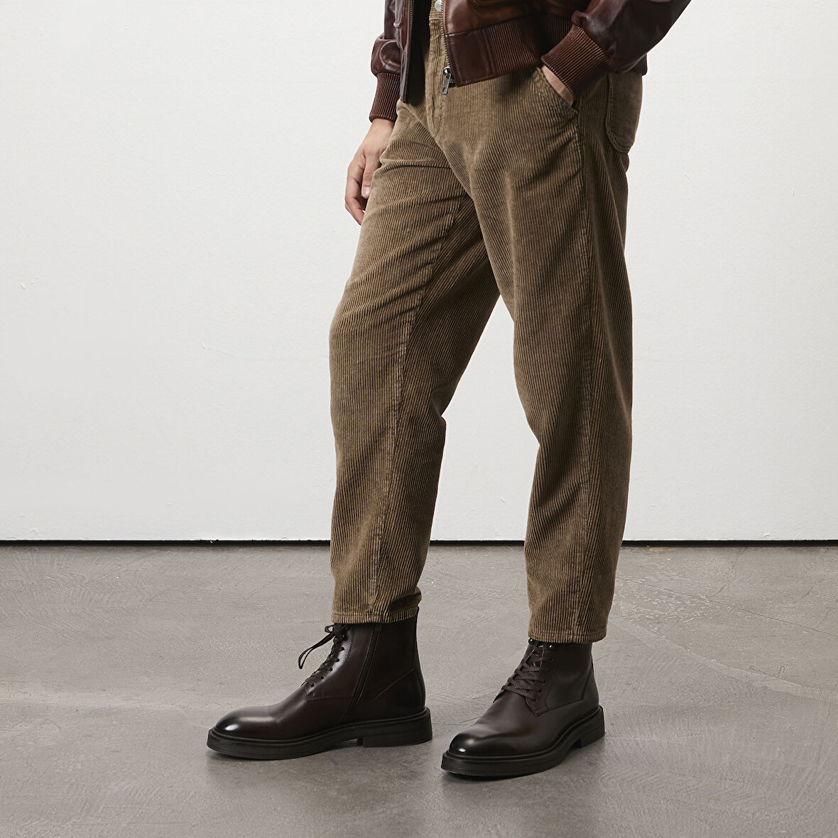 Poar Kahve Erkek Deri Bot