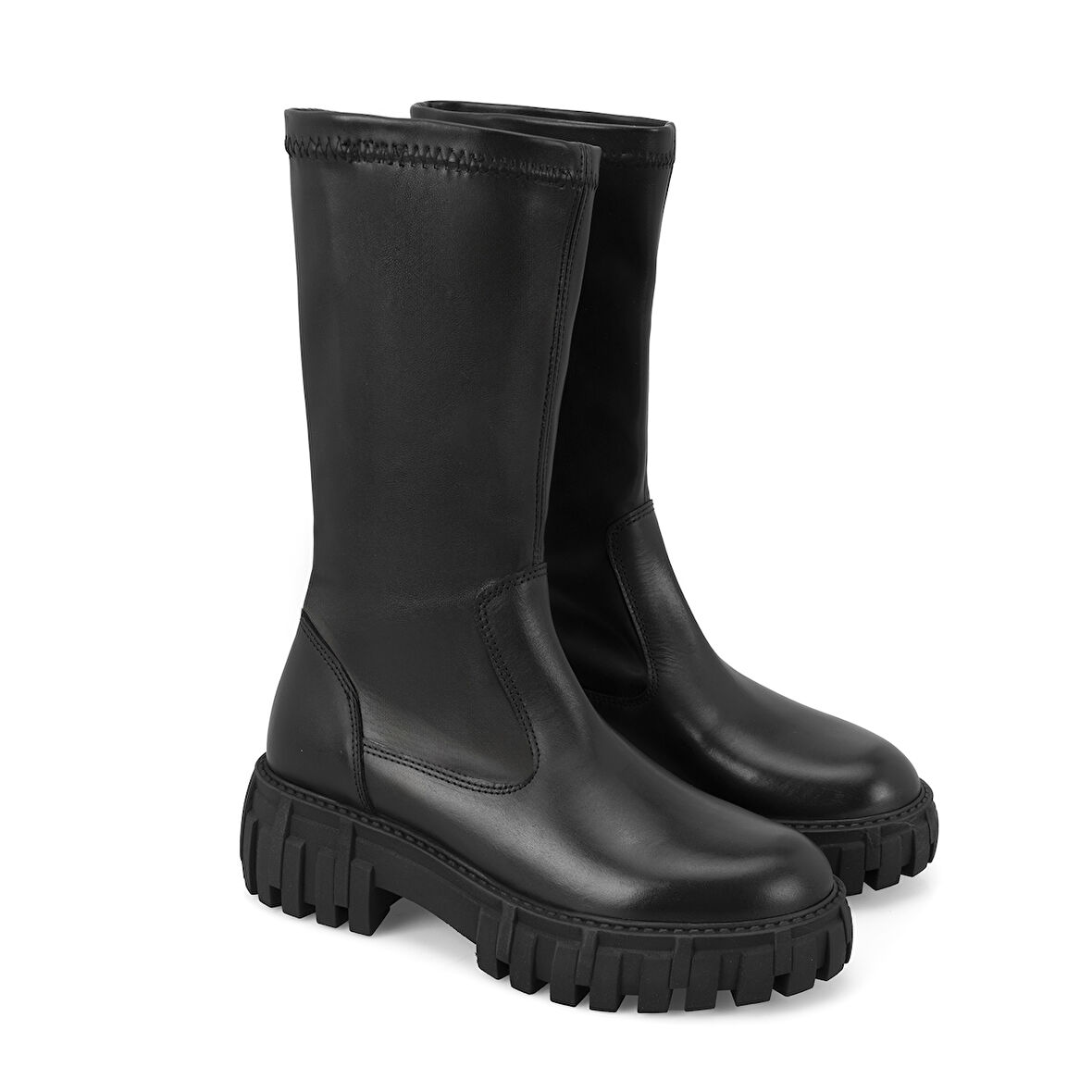 Frigg Siyah Kadın Deri Bot