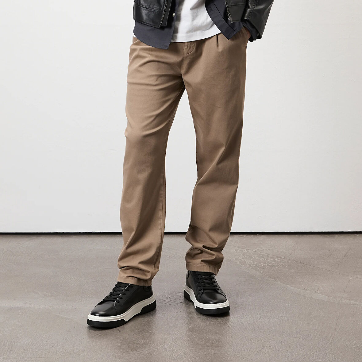 Dallin Siyah Erkek Deri Spor Ayakkabı