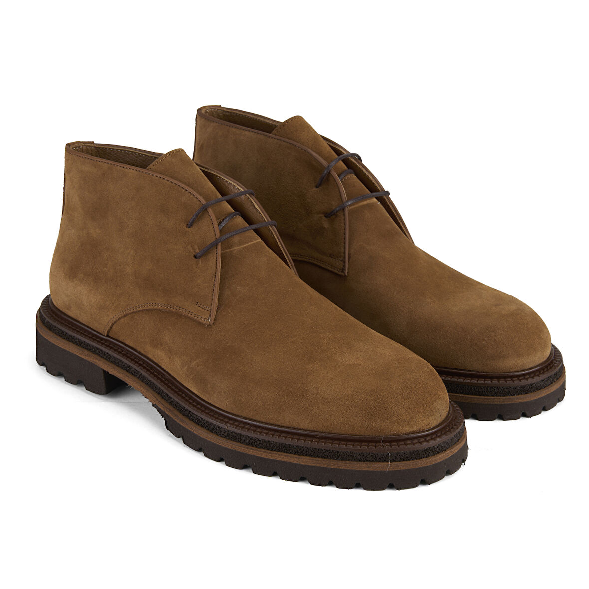 Callien Taba Erkek Bağcıklı Deri Bot