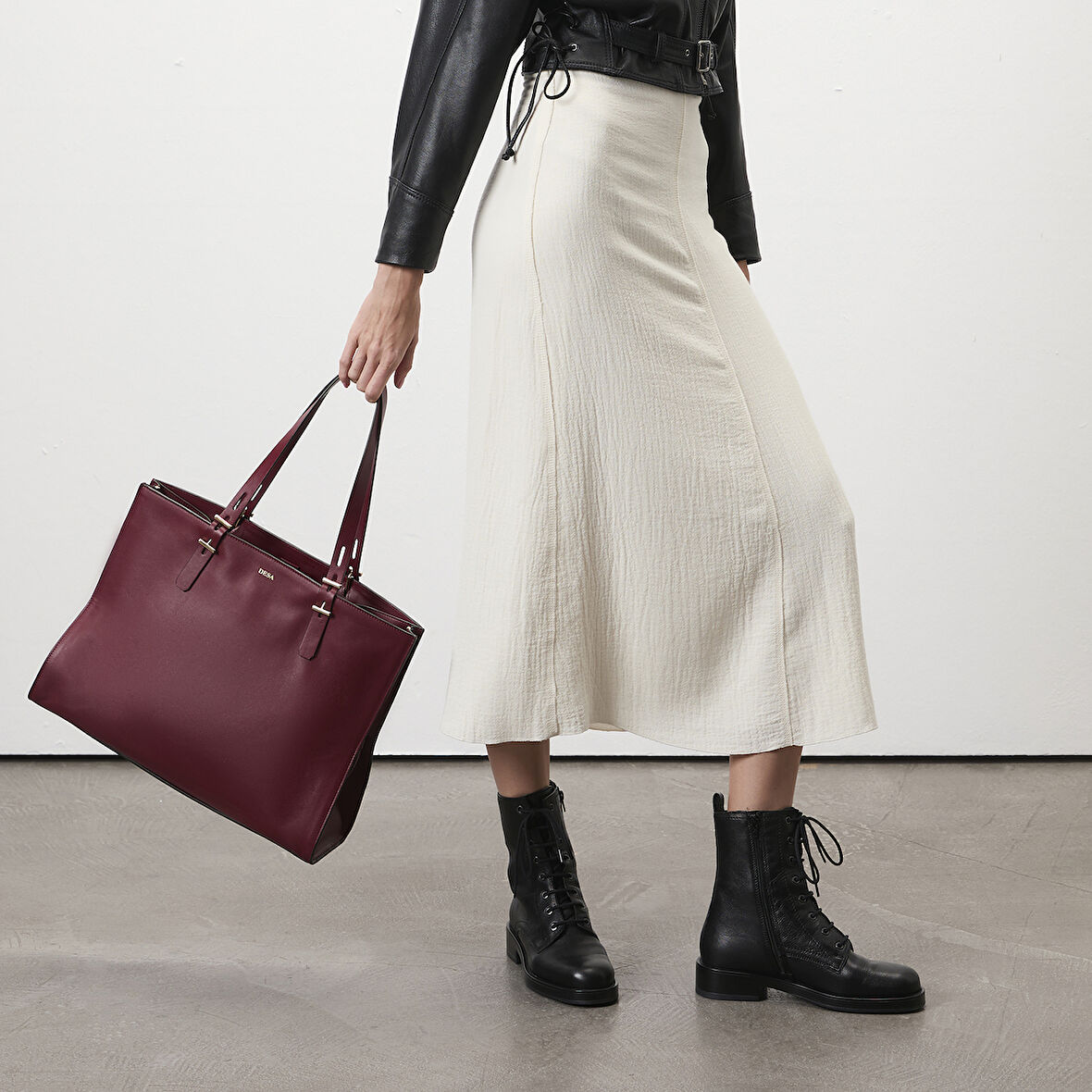 Etira Siyah Kadın Deri Bot