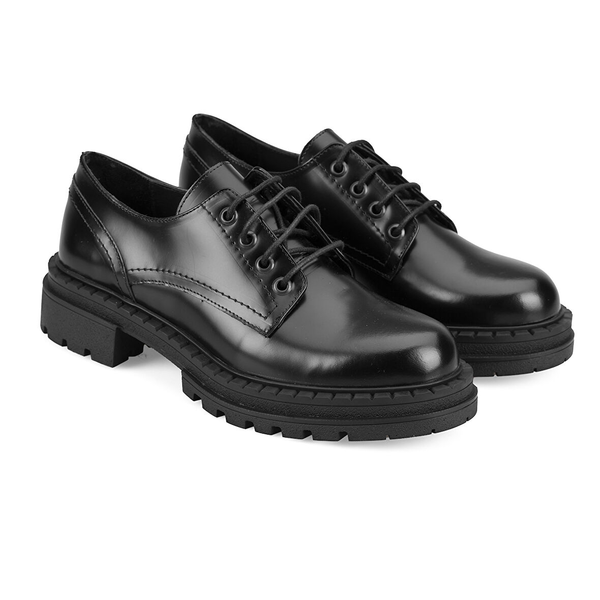 Dylia Siyah Kadın Günlük Deri Ayakkabı