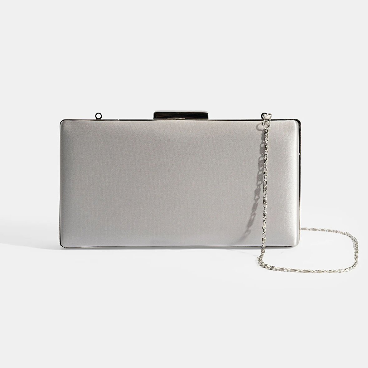 Kadın Gümüş Portföy Gece Çantası