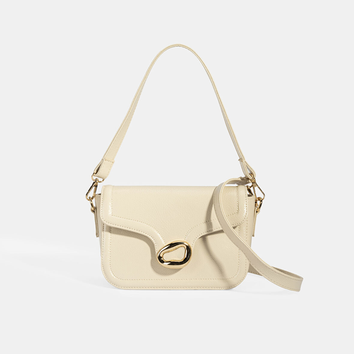 Kadın Krem Postacı Çantası