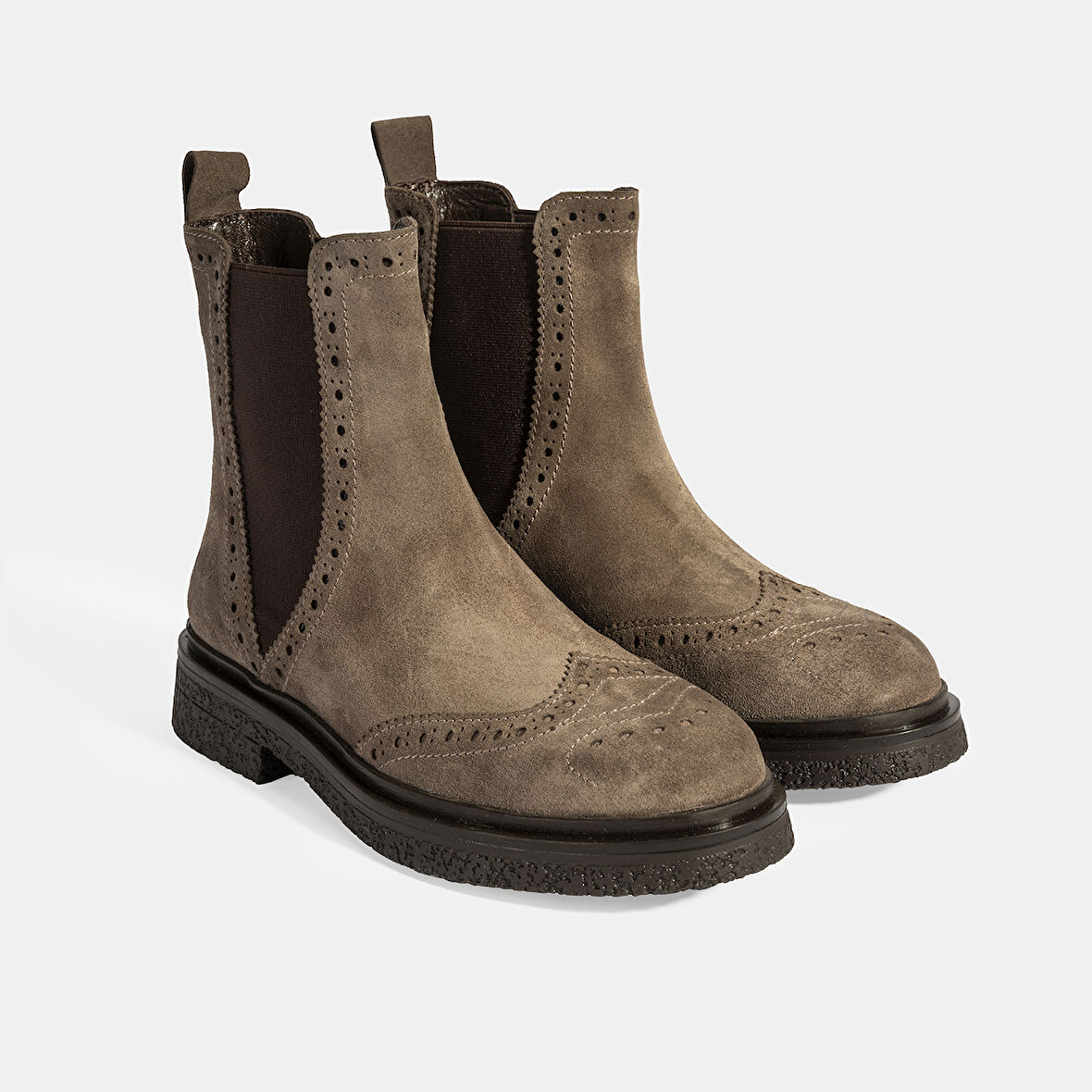 Kadın Vizon Lastikli Süet Chelsea Bot