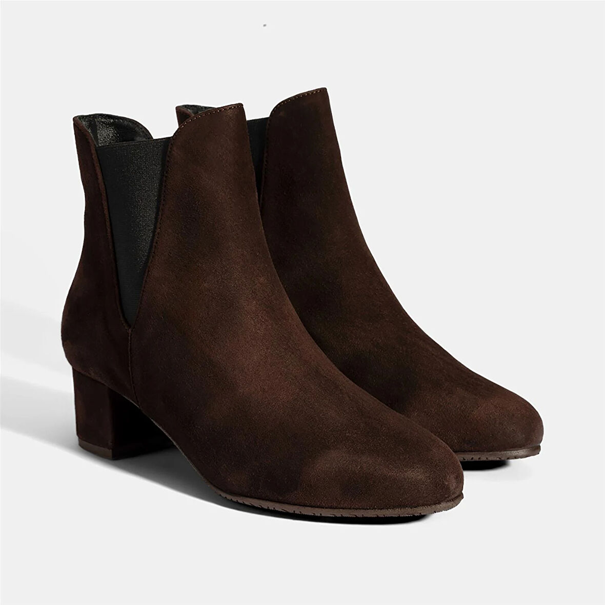 Kadın Kahve DesaComfort Lastikli Süet Chelsea Bot