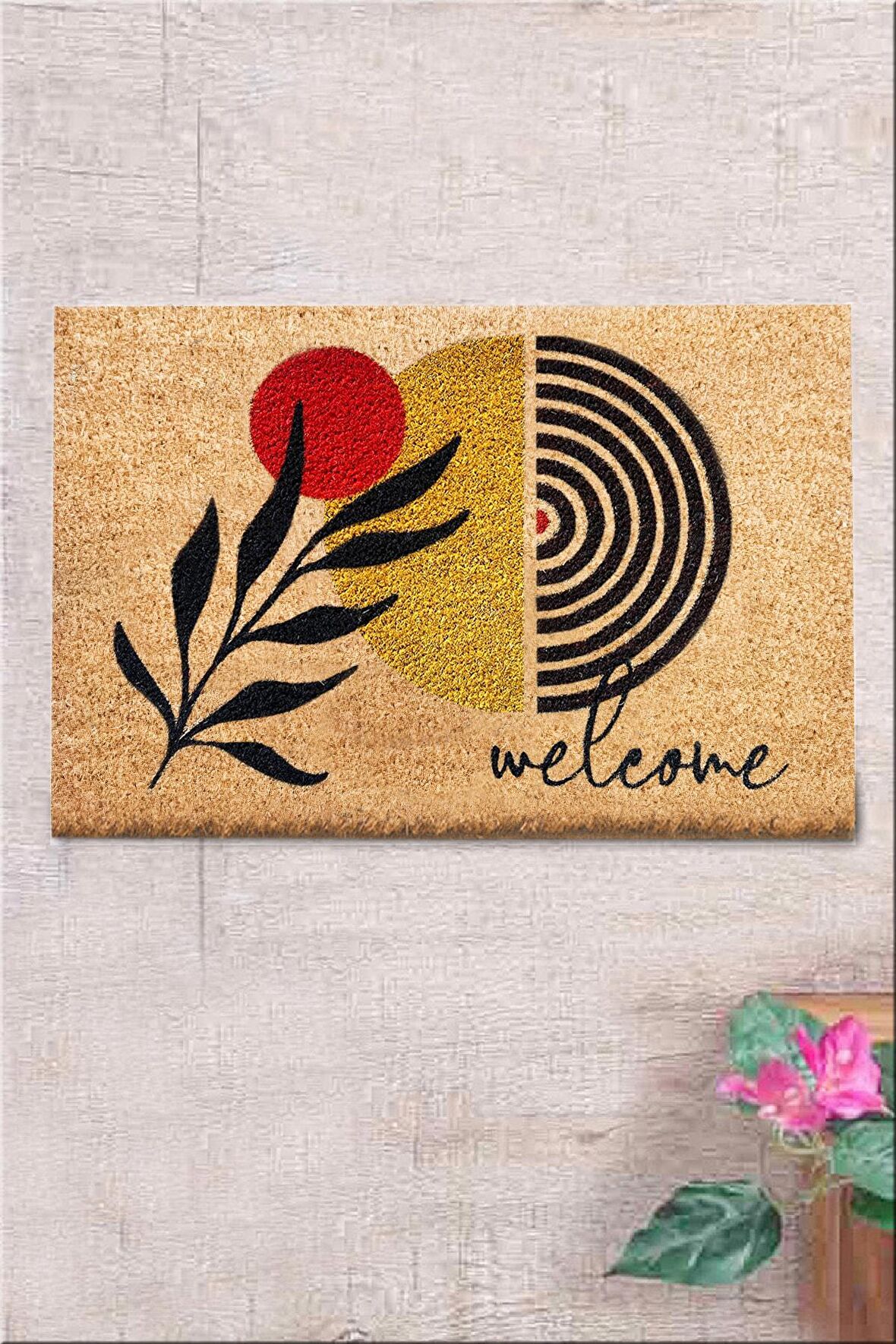 Jimani Kahve Coco 40x60 cm Kapı Önü Paspası