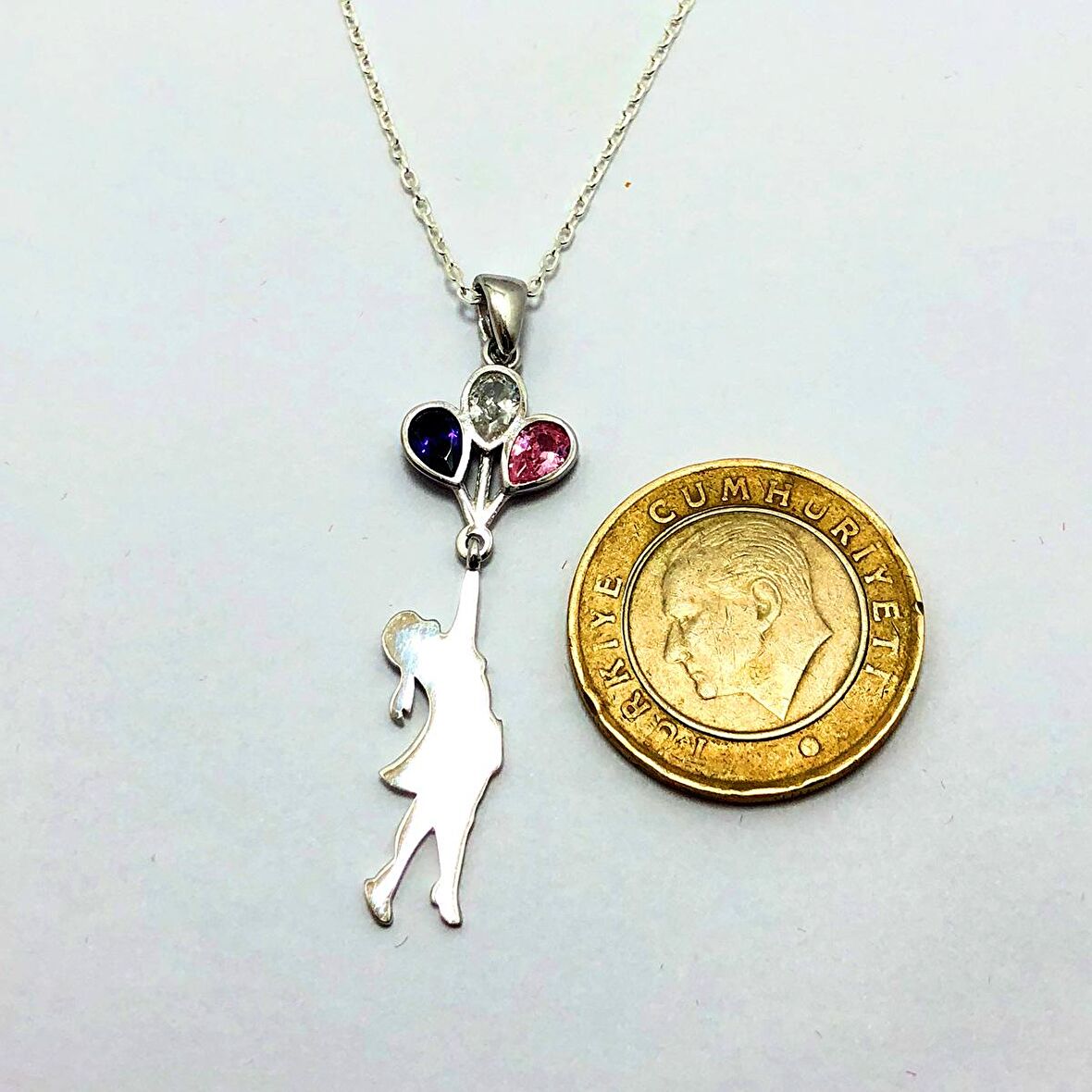 Balon Model Kadın Kolye