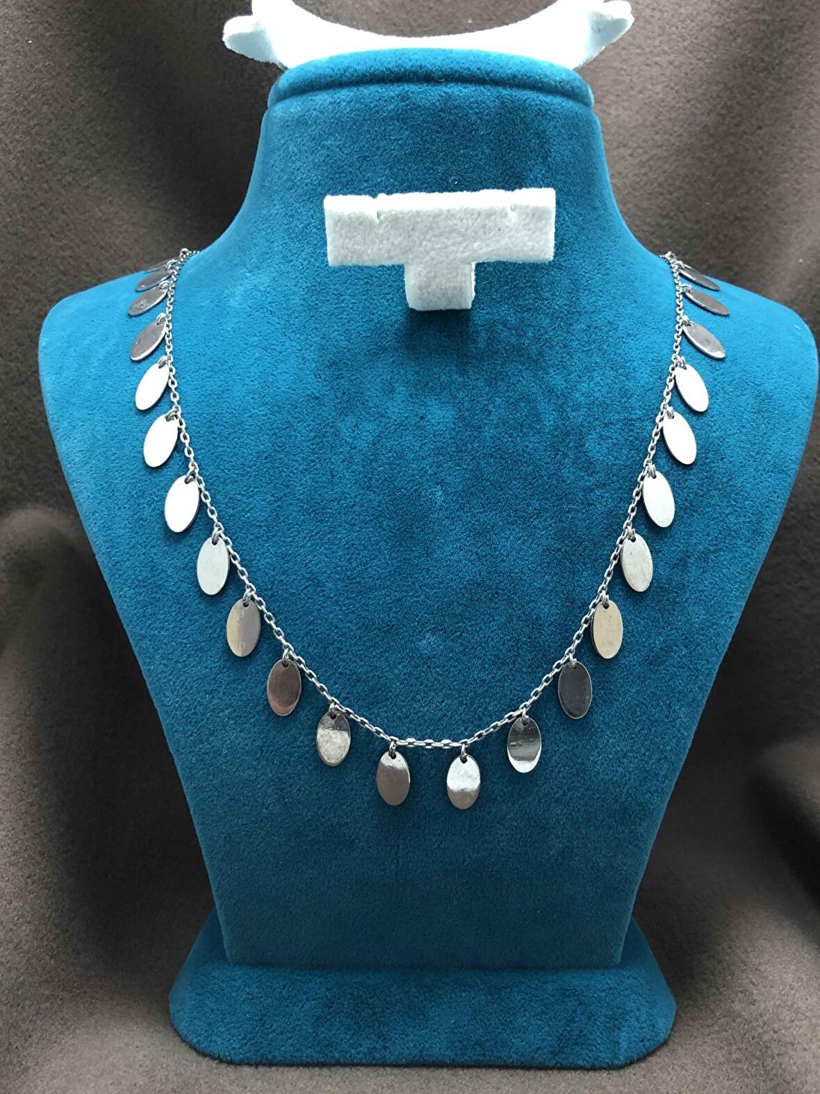 Pullu Trend Model 925 Ayar Gümüş Bayan Kolye