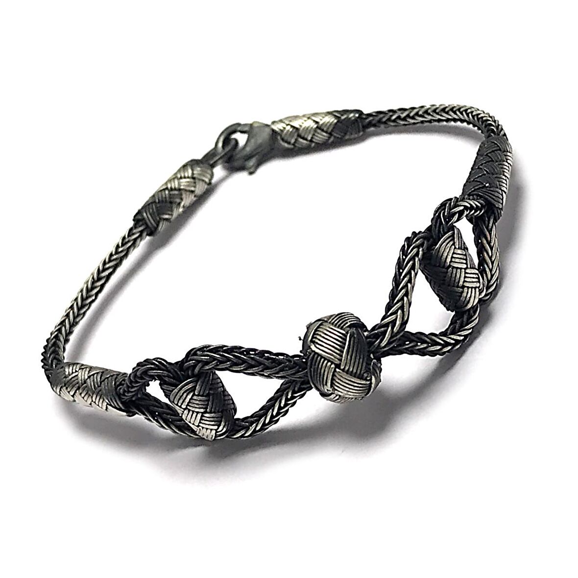 1000 Ayar Kazaziye Gümüş Bileklik (Unisex)