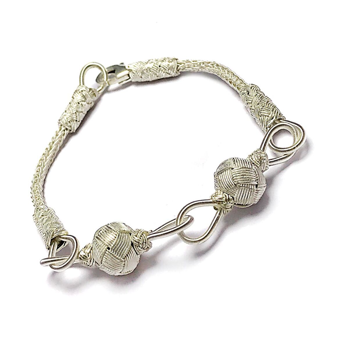 1000 Ayar Kazaziye Gümüş Bileklik (Unisex)