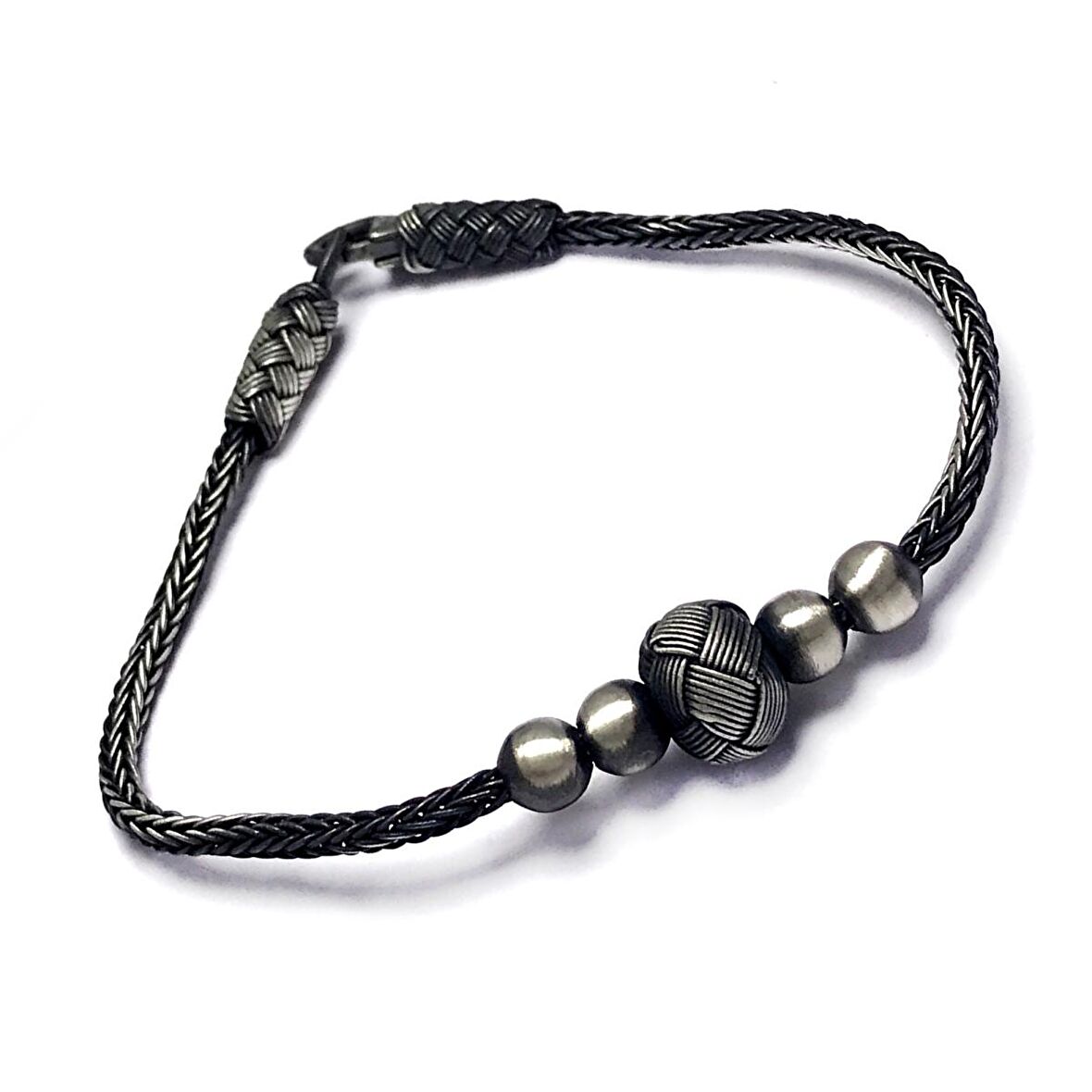 1000 Ayar Kazaziye Gümüş Bileklik (Unisex)