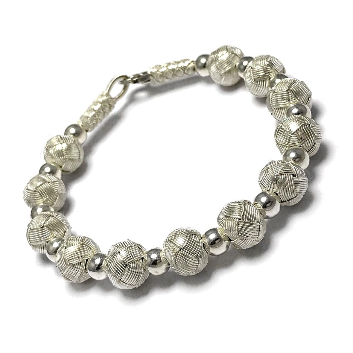 1000 Ayar Kazaziye Gümüş Bileklik (Unisex)