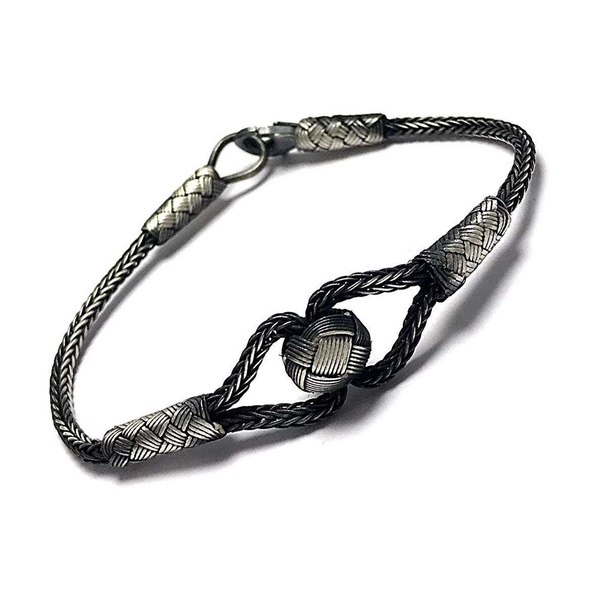 1000 Ayar Kazaziye Gümüş Bileklik (Unisex)