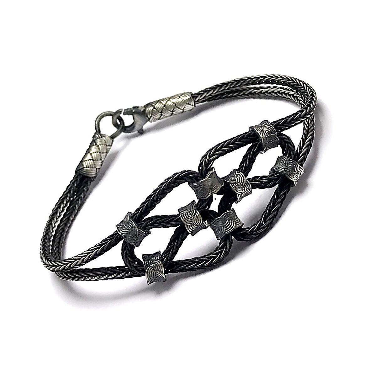 1000 Ayar Kazaziye Gümüş Bileklik (Unisex)