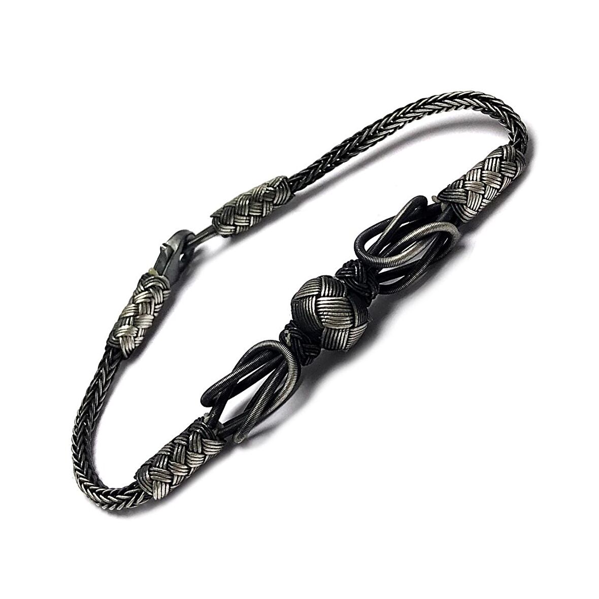 1000 Ayar Kazaziye Gümüş Bileklik (Unisex)