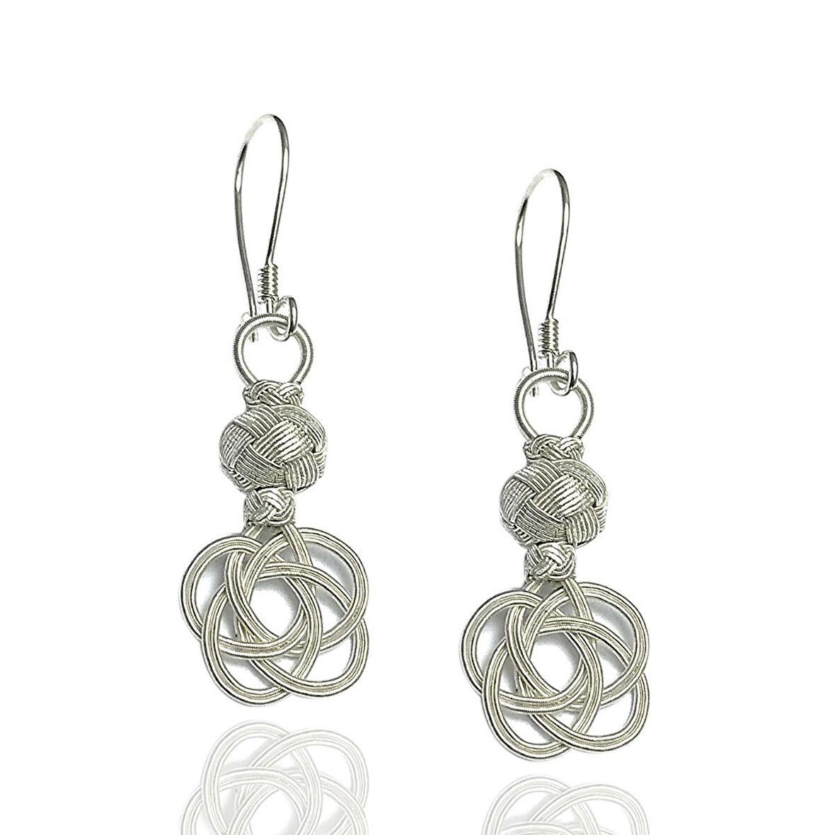 1000 Ayar Kazaziye Kadın Gümüş Küpe