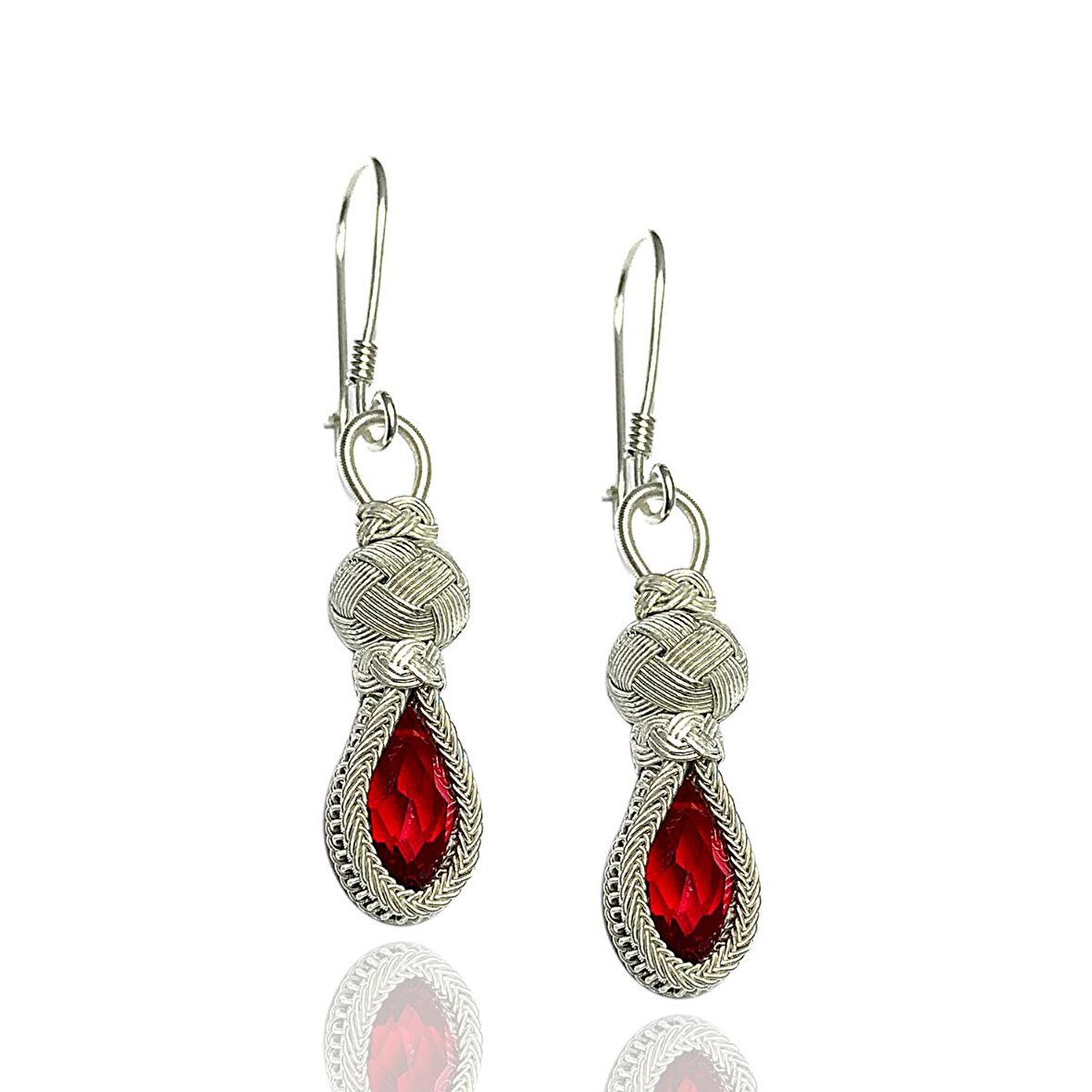 1000 Ayar Kazaziye Kadın Gümüş Küpe