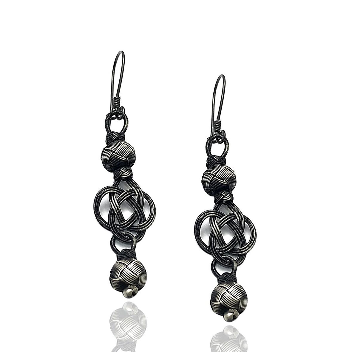 1000 Ayar Kazaziye Kadın Gümüş Küpe